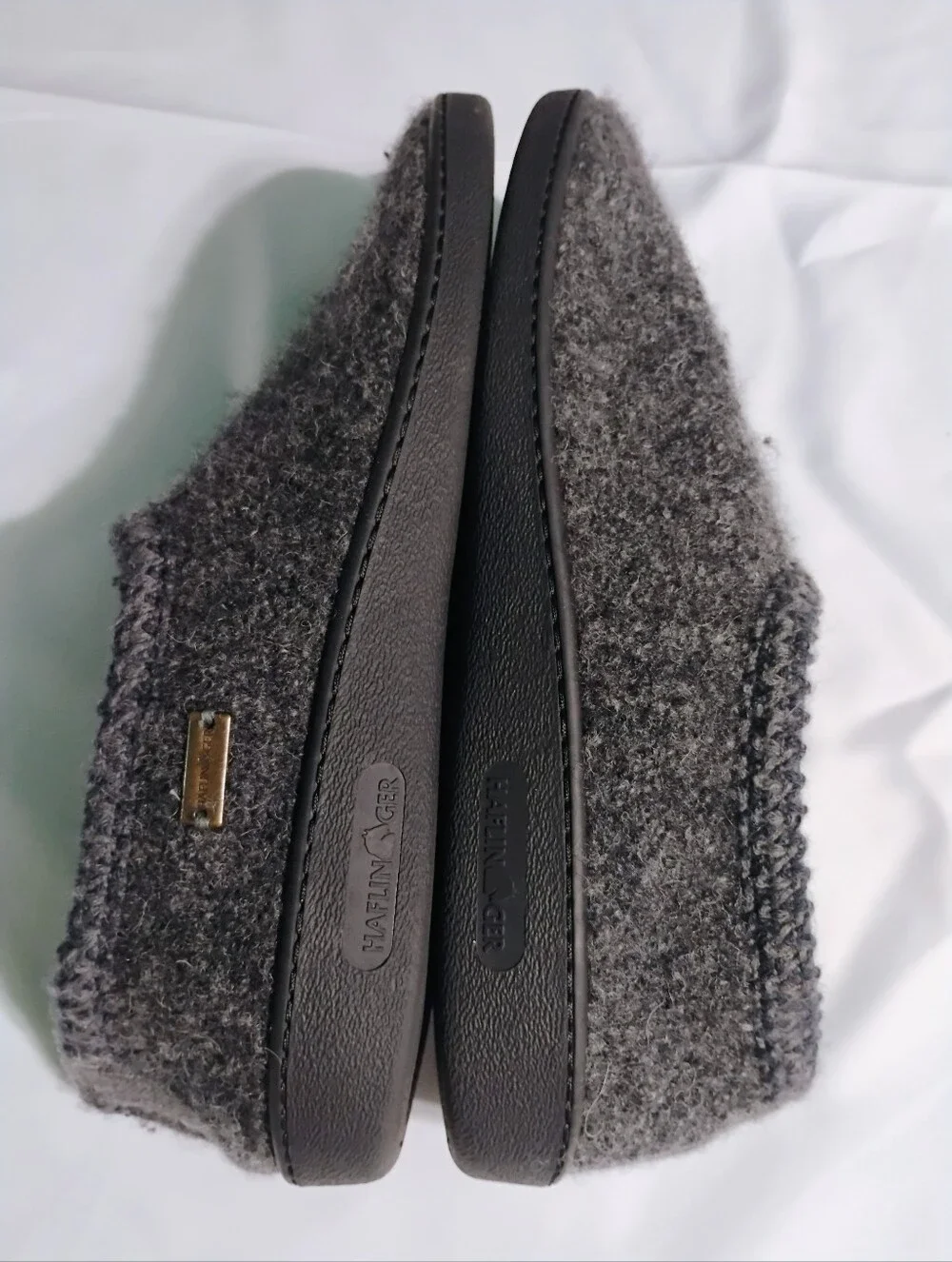 Haflinger Germany Felted Wool Gray Slippers Shoes Men's US Size 12.5/13 EUR 47